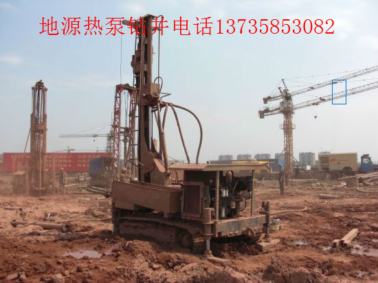 杭州富阳地源热泵施工现场